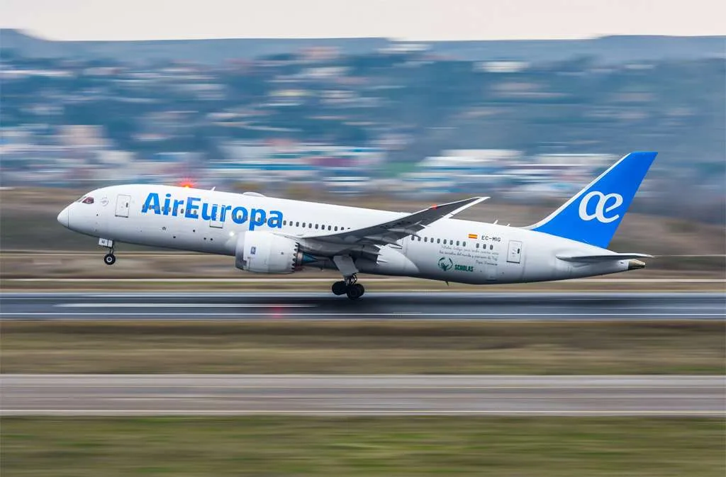 Air Europa incrementa su capacidad un 5,9% para la temporada de verano