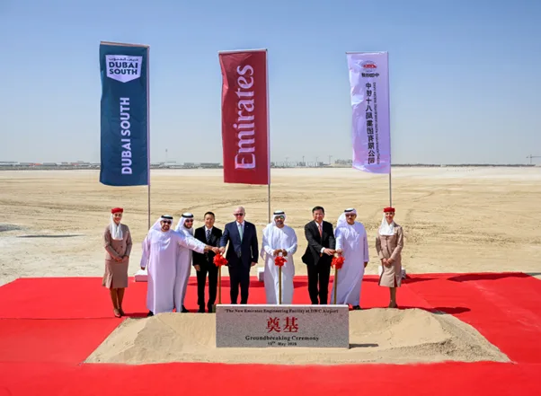 Emirates inicia la construcción de su complejo de ingeniería aeronáutica más avanzado en Dubai South