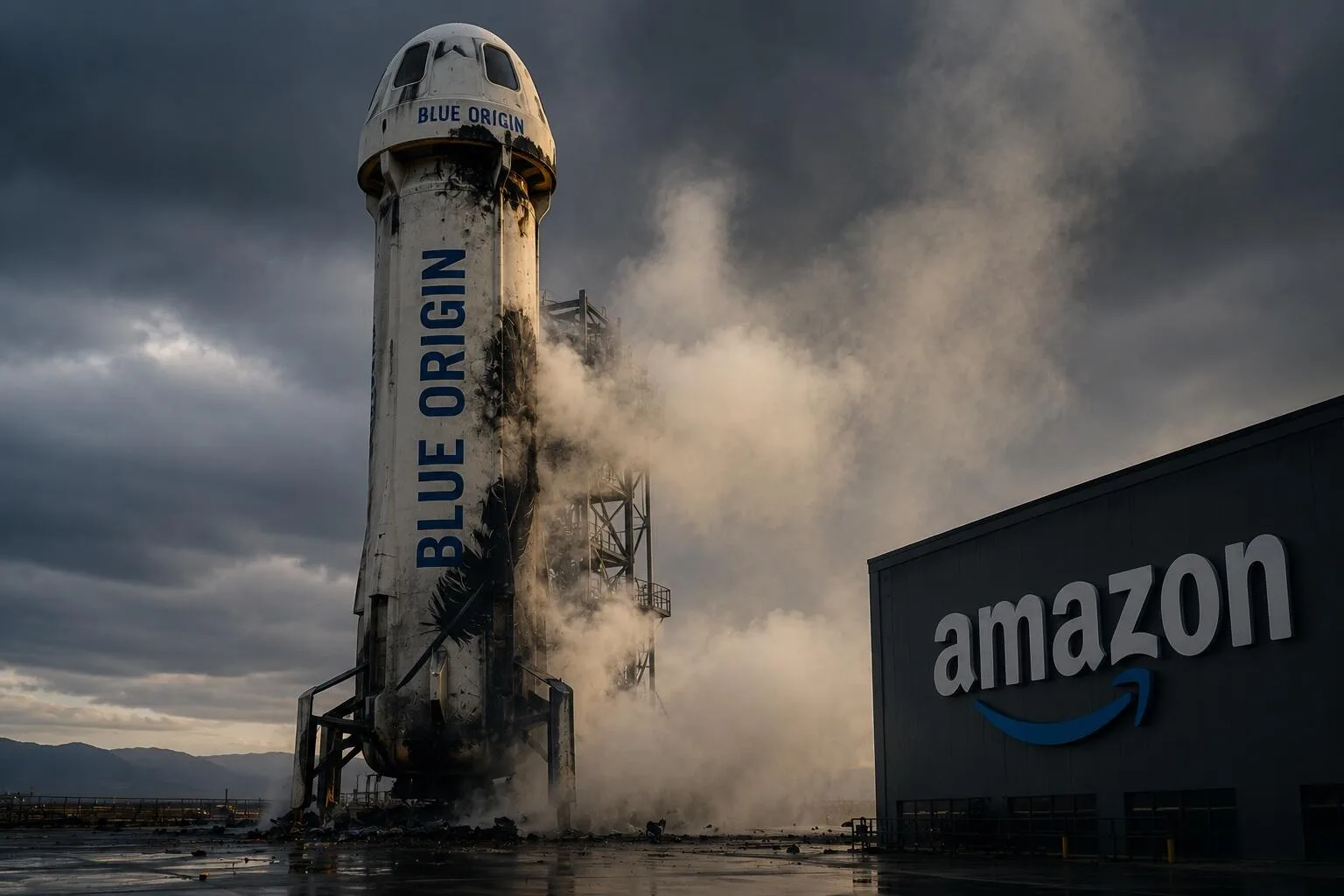 Explosión del cohete de Blue Origin afecta el despliegue de satélites de Amazon y AST SpaceMobile