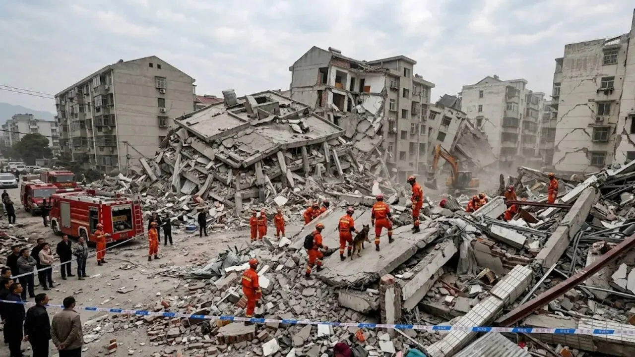 Sismo de magnitud 5,2 causa el colapso de varios edificios en Liuzhou, China