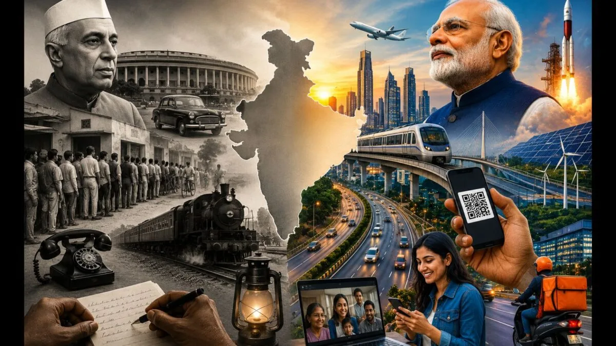 De privilegios de élite a servicios masivos: la transformación del transporte y la comunicación en India