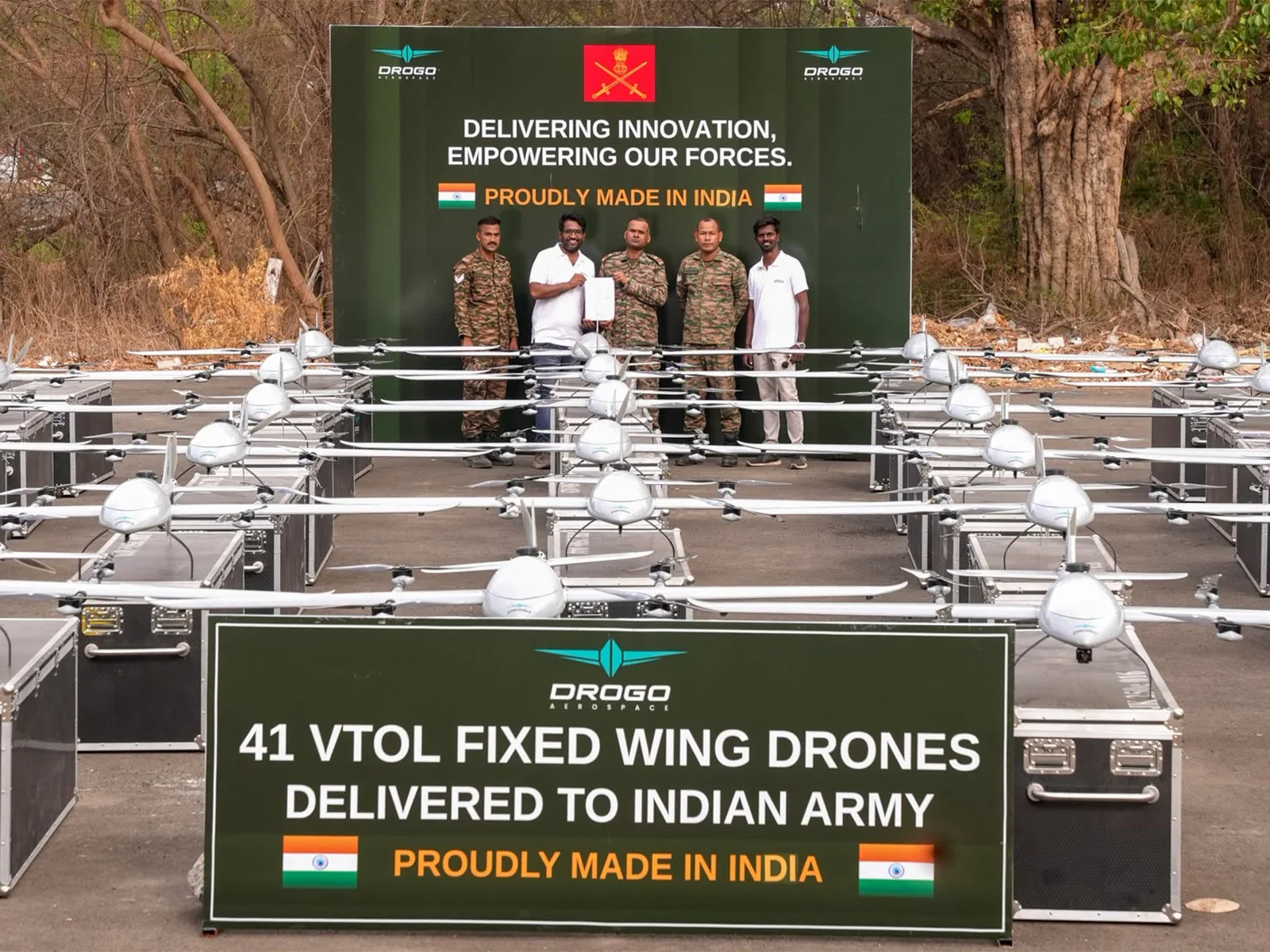 Drogo Aerospace entrega primeros drones JK 250e al ejército indio bajo contrato millonario