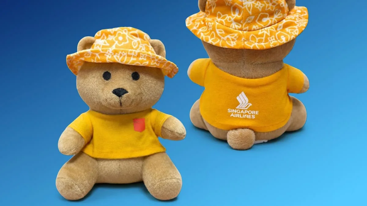 Singapore Airlines presenta la nueva versión de su icónico oso de peluche Beary