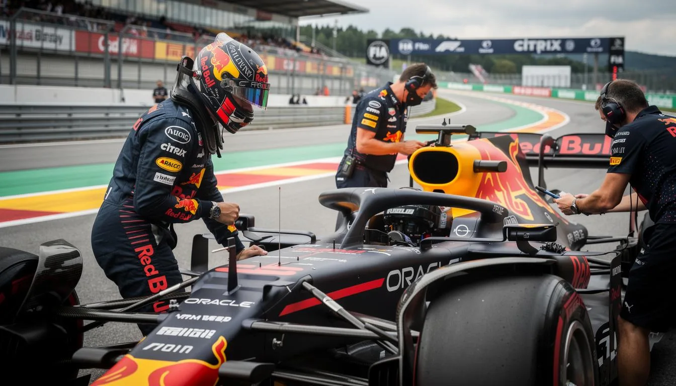 Red Bull investiga a fondo el fallo en el alerón trasero de Verstappen antes de Spa