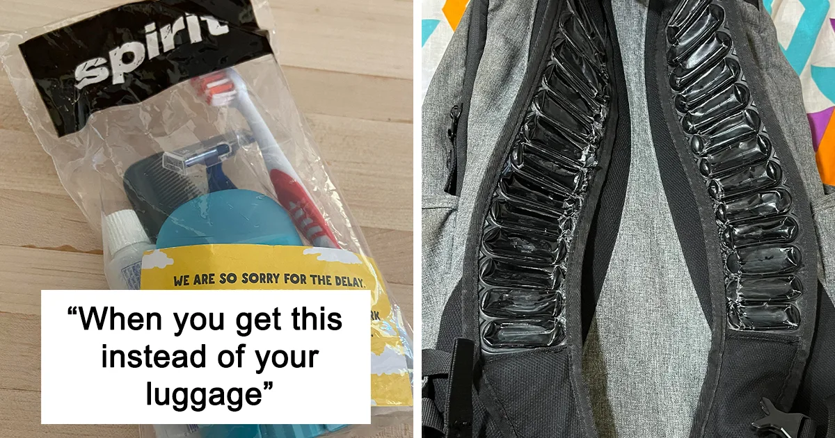 Usuarios comparten imágenes impactantes de maletas arruinadas por aerolíneas